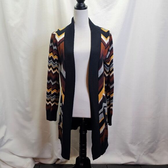 Missoni for Target Zig Zag Chevron Long Tunic Cardigan Sweater Size Medium - Picture 2 of 11